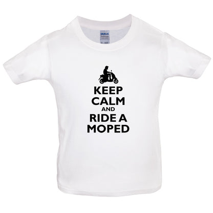 Keep Calm and Ride A Moped Kids T Shirt