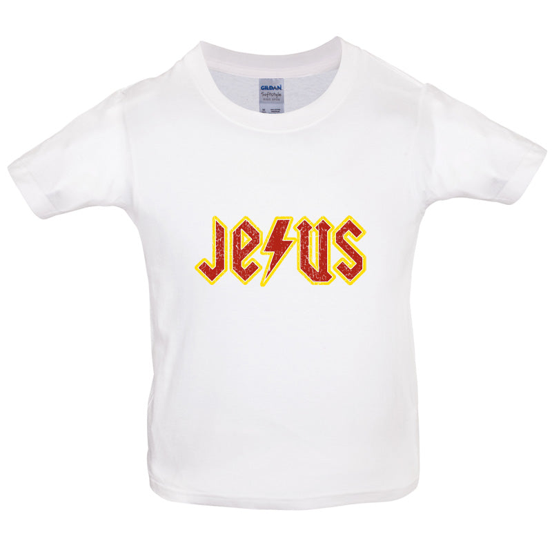 Jesus Rock Style Kids T Shirt
