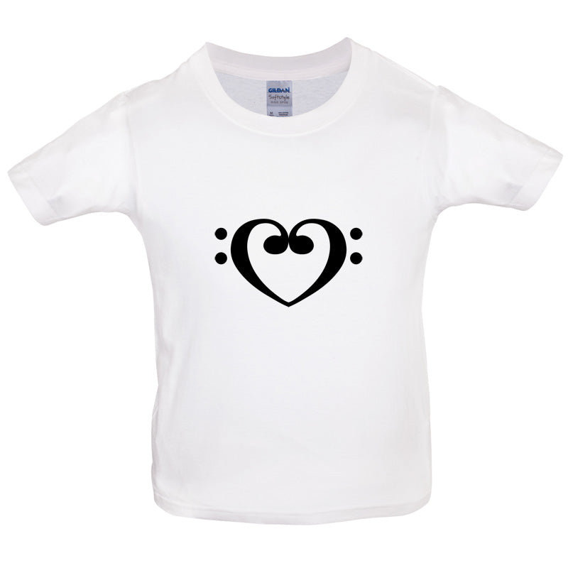 Heart Clef Kids T Shirt