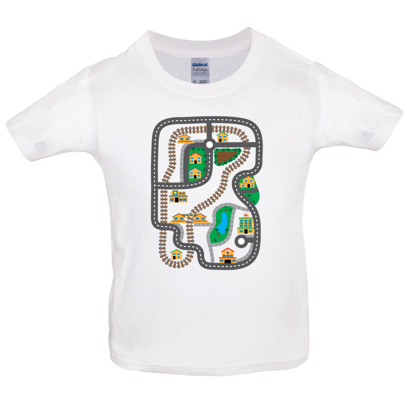 Car Play Mat Kids T Shirt