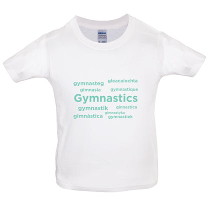 Gymnastics Language Kids T Shirt