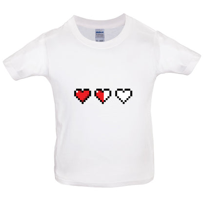 Retro Hearts Kids T Shirt