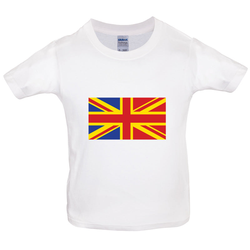 Romanian Union Jack Kids T Shirt