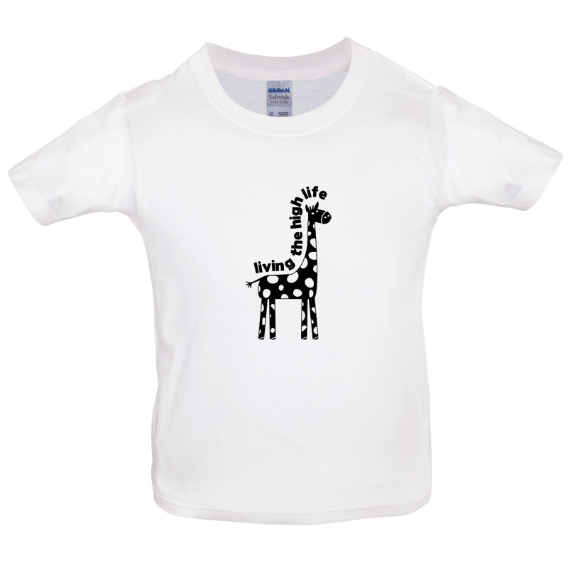 Living The High Life Kids T Shirt