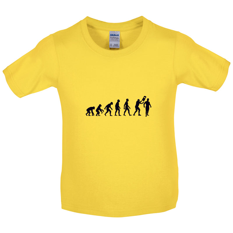 Evolution Of Man Wrestling Kids T Shirt