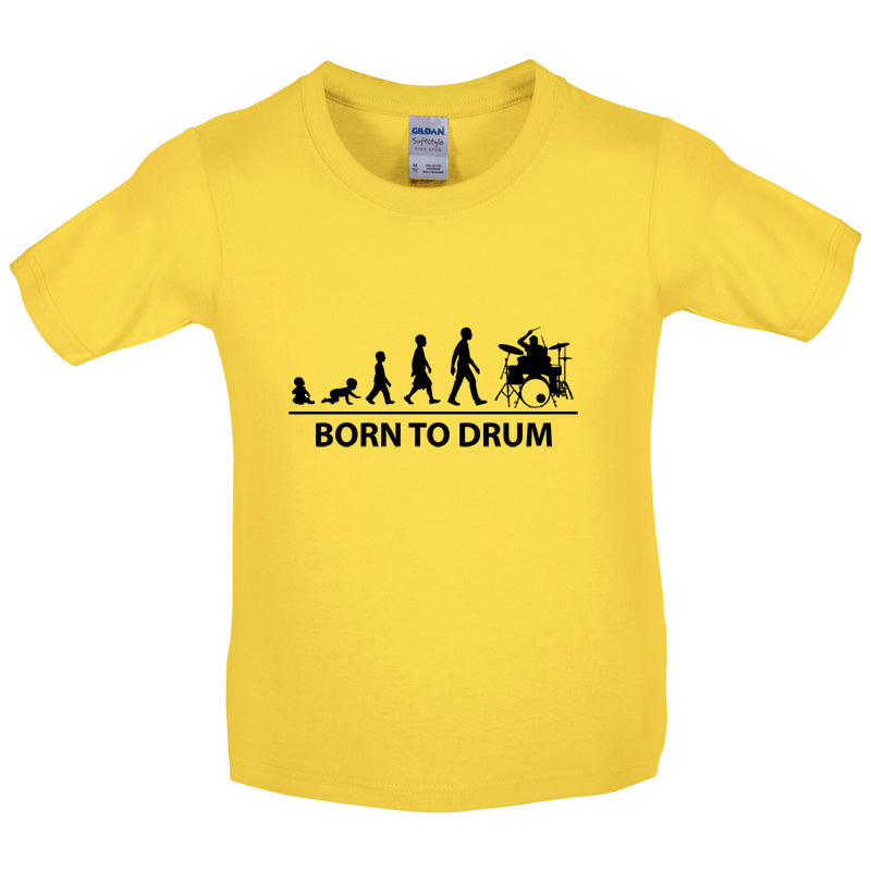 Born to Drum Kids T Shirt