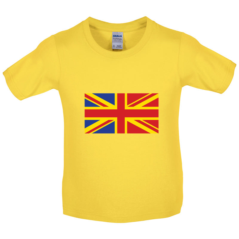 Romanian Union Jack Kids T Shirt
