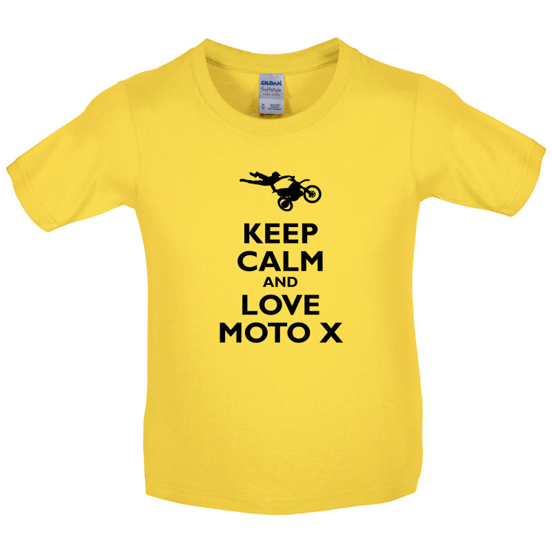Keep Calm and Love Moto X Kids T Shirt