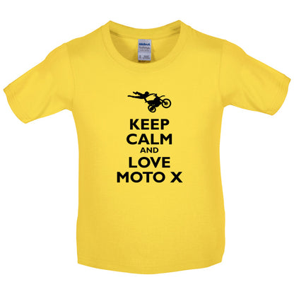 Keep Calm and Love Moto X Kids T Shirt