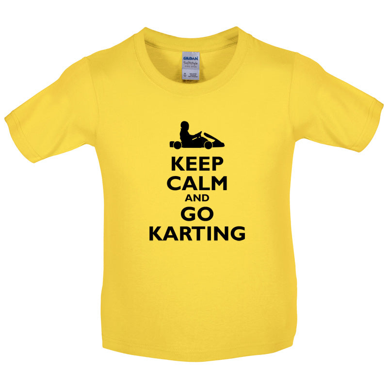 Keep Calm and Go Karting Kids T Shirt