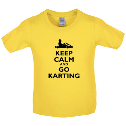 Keep Calm and Go Karting Kids T Shirt