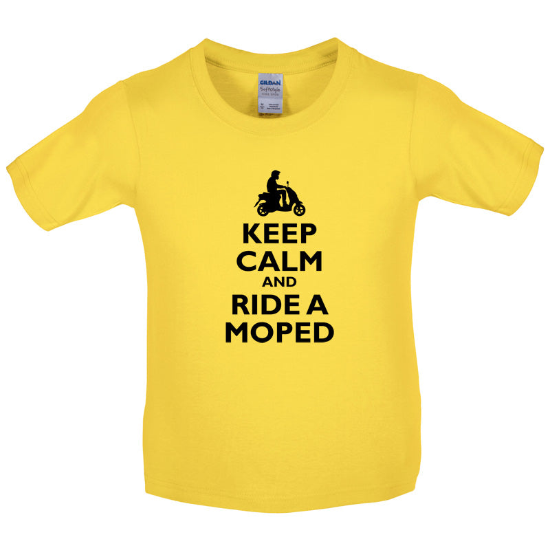 Keep Calm and Ride A Moped Kids T Shirt