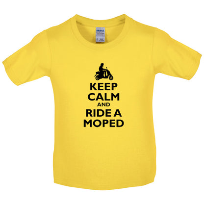 Keep Calm and Ride A Moped Kids T Shirt