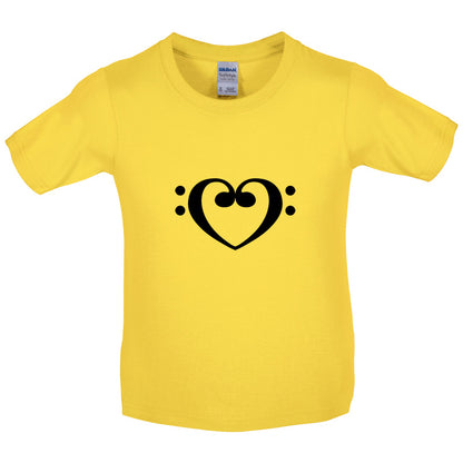 Heart Clef Kids T Shirt
