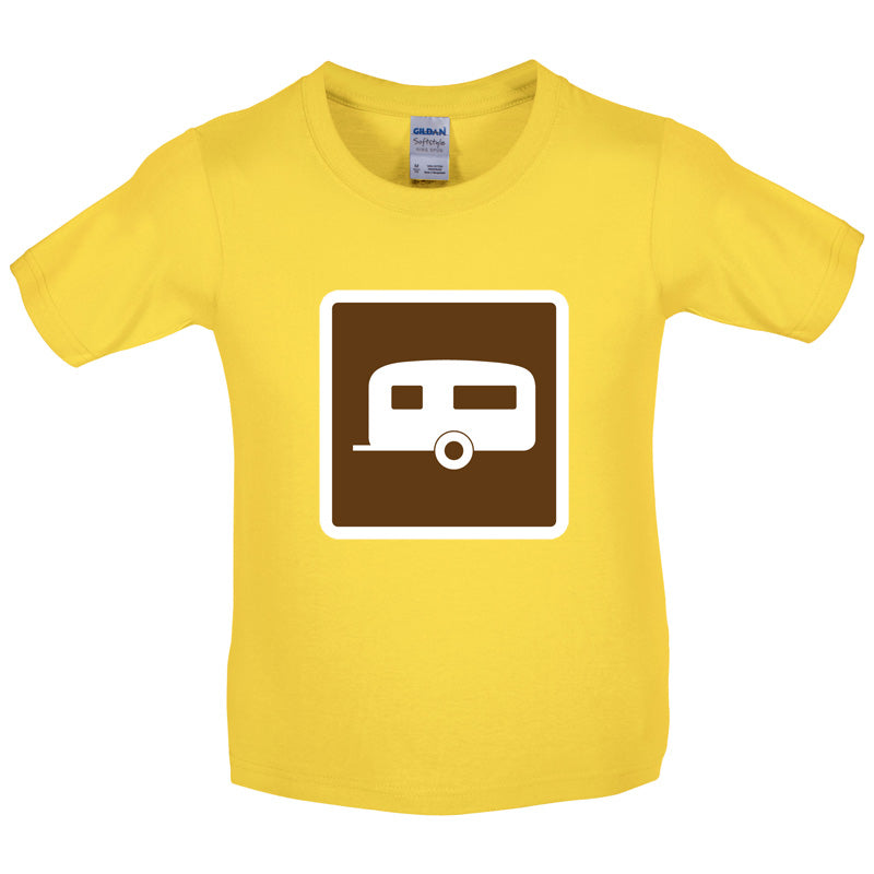 Caravan Sign Kids T Shirt