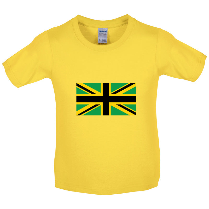 Jamaican Union Jack Kids T Shirt