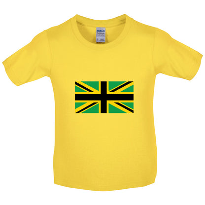 Jamaican Union Jack Kids T Shirt