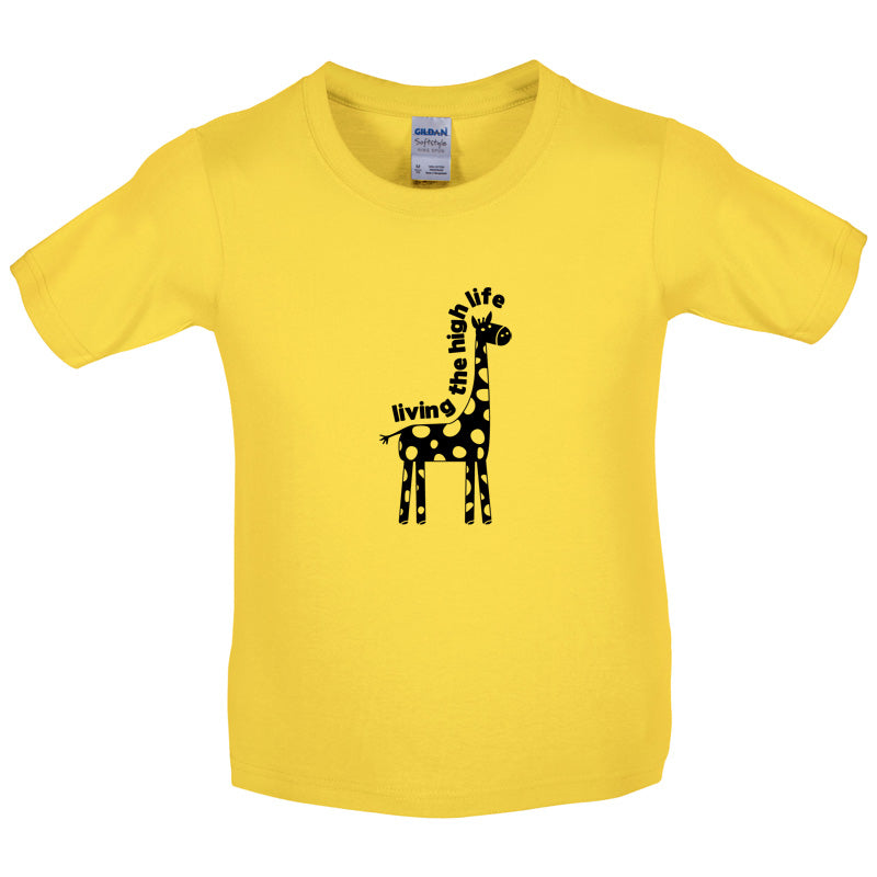 Living The High Life Kids T Shirt