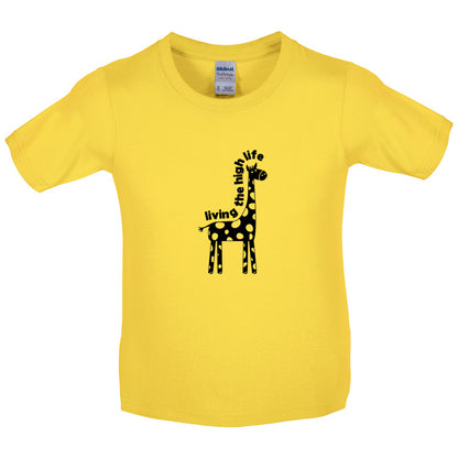 Living The High Life Kids T Shirt