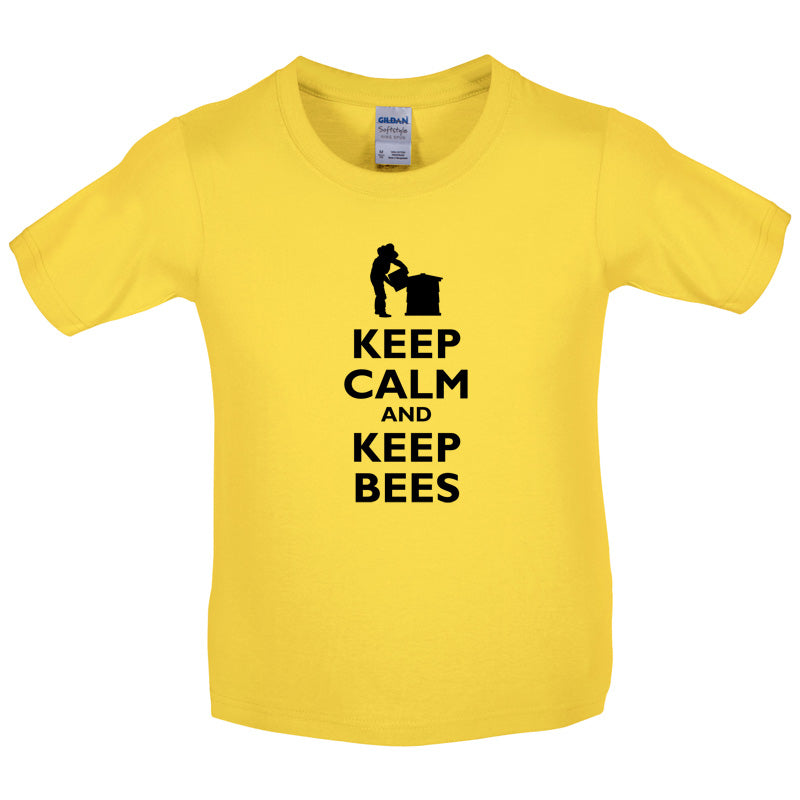 Keep Calm and Keep Bees Kids T Shirt