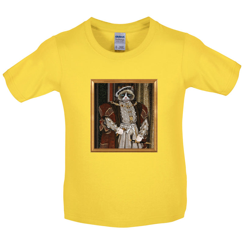 King Henry Grumpy Cat Kids T Shirt