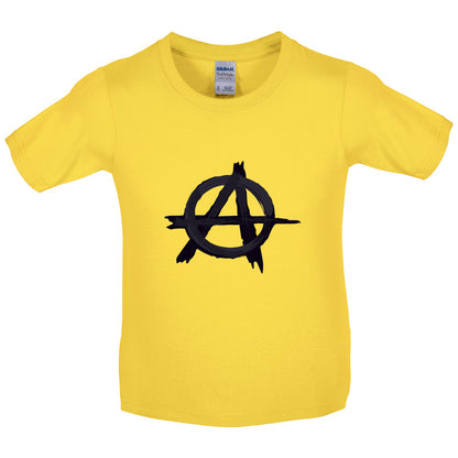 Anarchy Symbol Kids T Shirt
