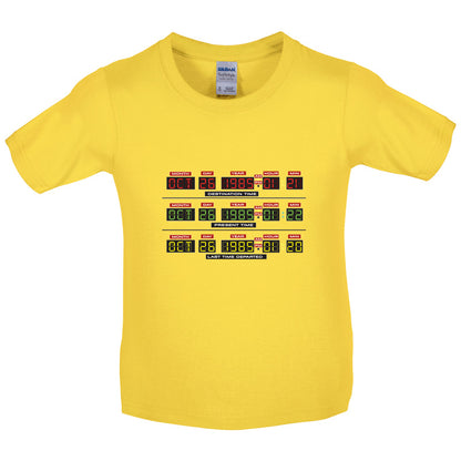 Deloreon Time Machine Circuits Kids T Shirt
