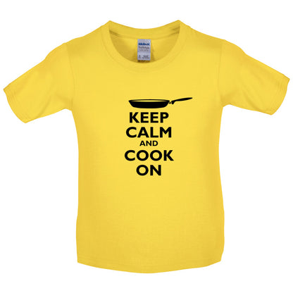 Keep Calm and Cook On Kids T Shirt