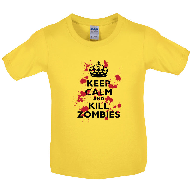 Keep Calm and Kill Zombies Kids T Shirt