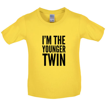 I'm The Younger Twin Kids T Shirt