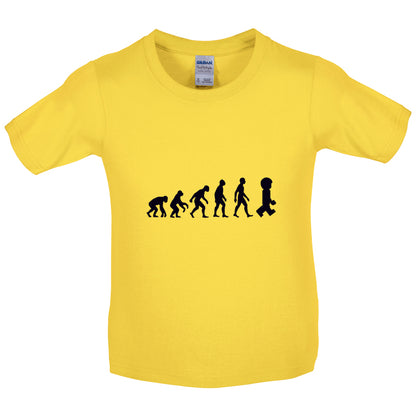 Evolution Of Man Master Builder Kids T Shirt