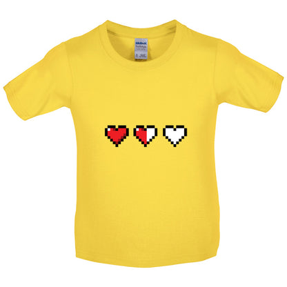 Retro Hearts Kids T Shirt