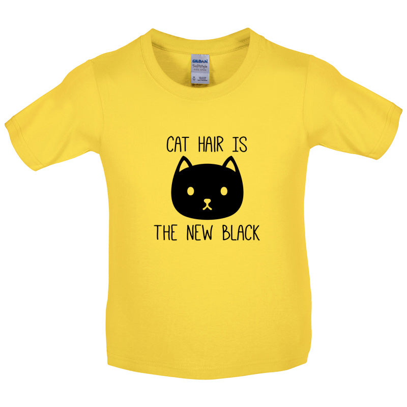 Cat Hair Is The New Black Kids T Shirt