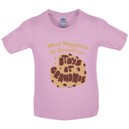 What happens at Grandmas stays at Grandmas Kids T Shirt