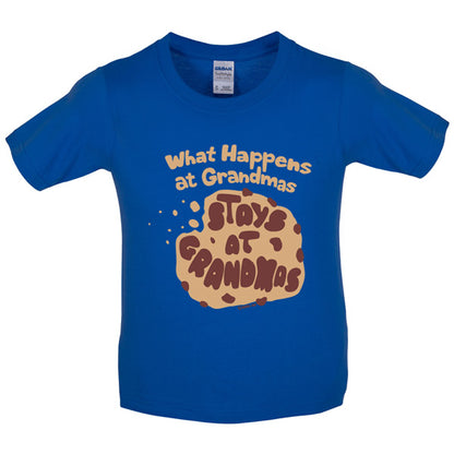 What happens at Grandmas stays at Grandmas Kids T Shirt