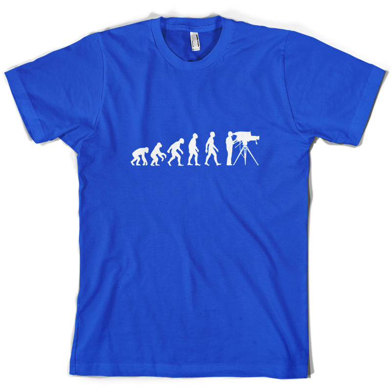 Evolution of Man Cameraman T Shirt