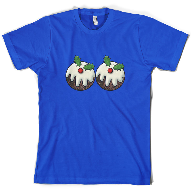 Christmas Pudding Boobs T Shirt