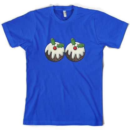 Christmas Pudding Boobs T Shirt