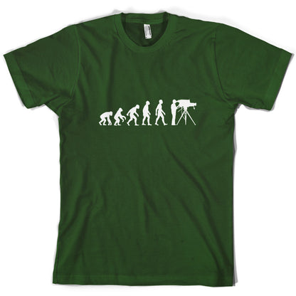 Evolution of Man Cameraman T Shirt