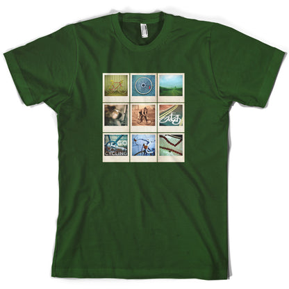 Go Cycling Photo Collage T Shirt