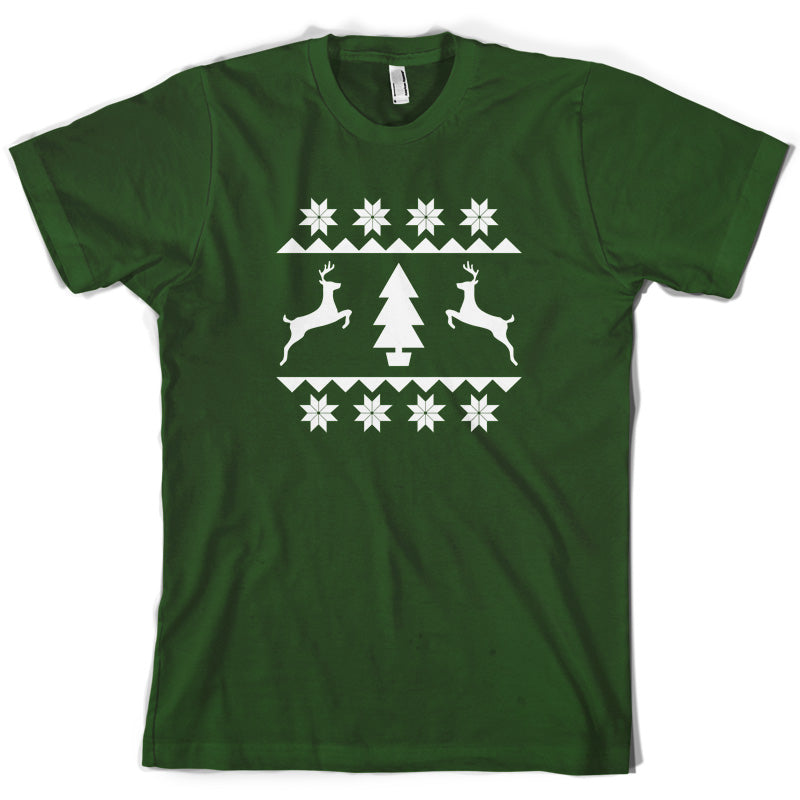 Christmas Stitch Design T Shirt