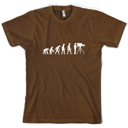Evolution of Man Cameraman T Shirt
