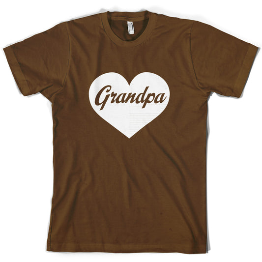 Heart Grandpa T Shirt