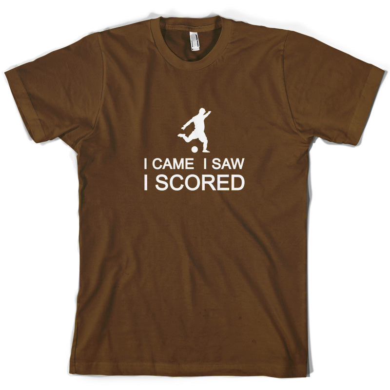 I Came I Saw I Scored T Shirt