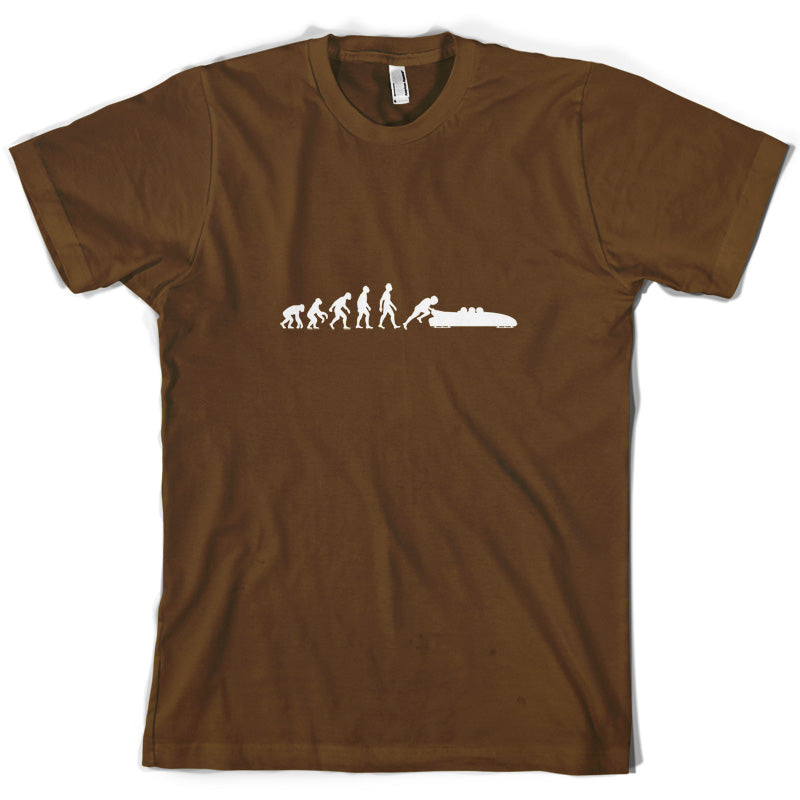 Evolution of Man Bobsleigh T Shirt