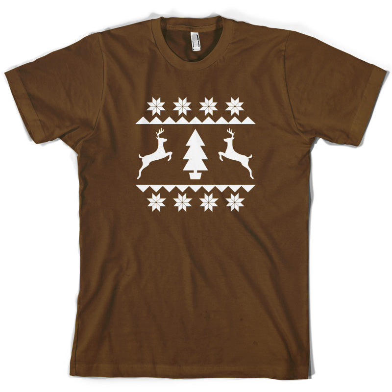 Christmas Stitch Design T Shirt