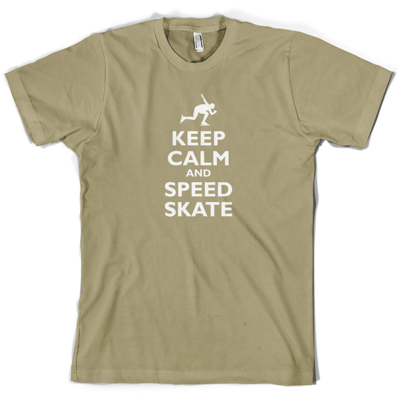 Keep Calm and Speed Skate T Shirt