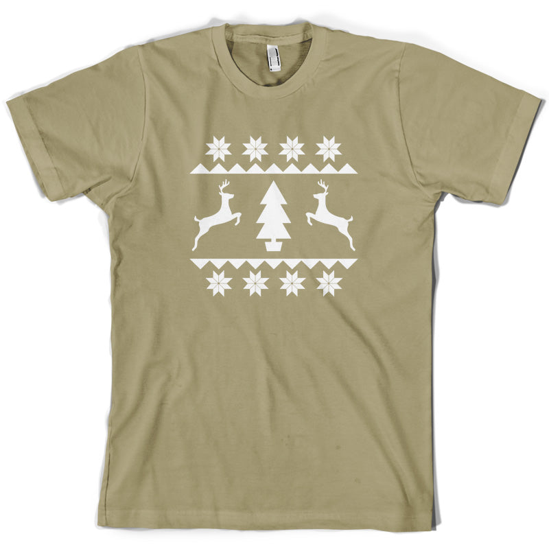 Christmas Stitch Design T Shirt