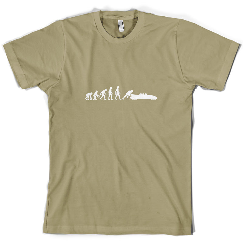 Evolution of Man Bobsleigh T Shirt