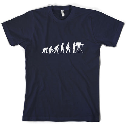 Evolution of Man Cameraman T Shirt